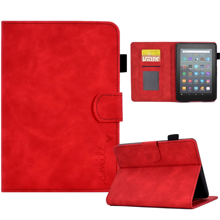 Custodia Smart in pelle per tablet con flip in rilievo, For Amazon Kindle Youth Version 2022