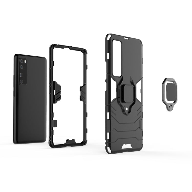 Custodia protettiva antiurto per PC + TPU, con supporto per anello magnetico, For Huawei nova 7 Pro 5G, For Huawei nova 7 SE, For Huawei nova 7 5G
