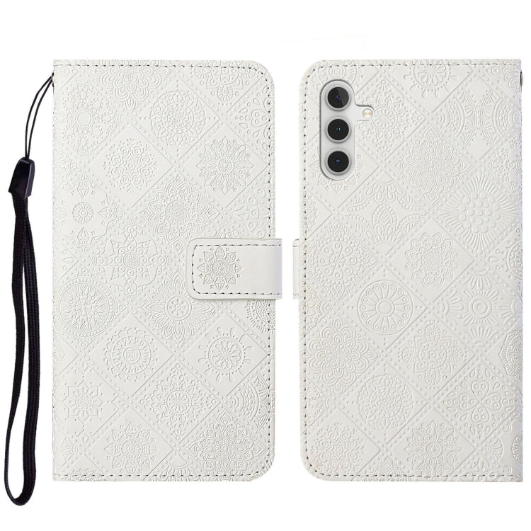 Custodia per cellulare in pelle con motivo goffrato stile etnico, For Samsung Galaxy A34, For Samsung Galaxy A54