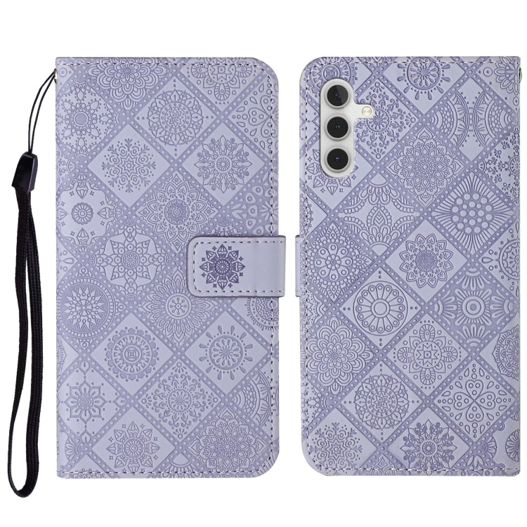 Custodia per cellulare in pelle con motivo goffrato stile etnico, For Samsung Galaxy A34, For Samsung Galaxy A54