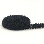 WG000108 Cintura in pizzo a forma di millepiedi in seta di poliestere Accessori per abbigliamento fai da te, dimensioni: 5000 x 0,8 cm
