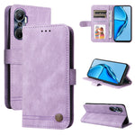 Custodia per telefono in pelle con bottone in metallo con albero della vita Skin Feel, For Infinix Hot 20 4G, For Infinix Hot 20s, For Infinix Note 12 / G96