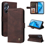 Custodia per telefono in pelle con bottone in metallo con albero della vita Skin Feel, For Infinix Hot 20 4G, For Infinix Hot 20s, For Infinix Note 12 / G96