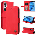 Custodia per telefono in pelle con bottone in metallo con albero della vita Skin Feel, For Infinix Hot 20 4G, For Infinix Hot 20s, For Infinix Note 12 / G96