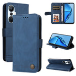 Custodia per telefono in pelle con bottone in metallo con albero della vita Skin Feel, For Infinix Hot 20 4G, For Infinix Hot 20s, For Infinix Note 12 / G96
