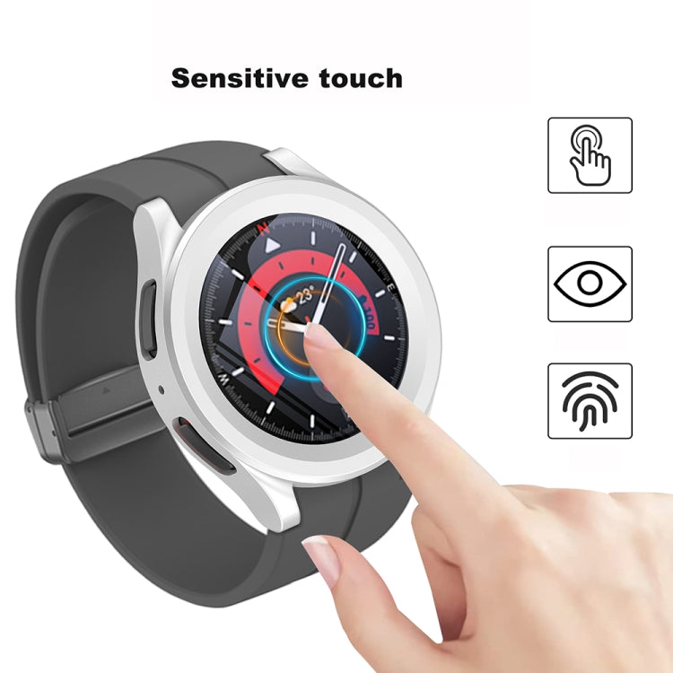 PC + custodia protettiva per orologio a iniezione di carburante con pellicola temperata, For Samsung Galaxy Watch5 Pro 45mm
