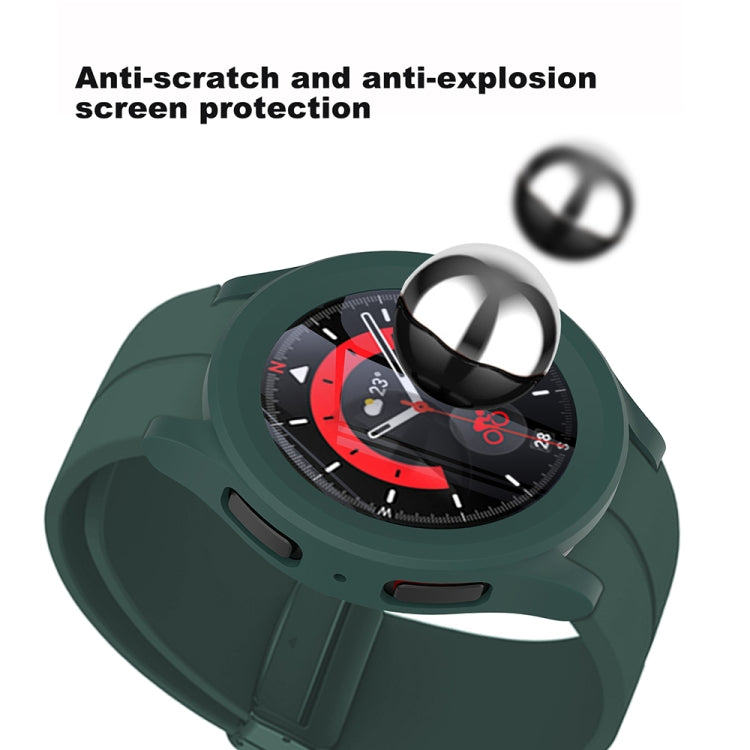 PC + custodia protettiva per orologio a iniezione di carburante con pellicola temperata, For Samsung Galaxy Watch5 Pro 45mm
