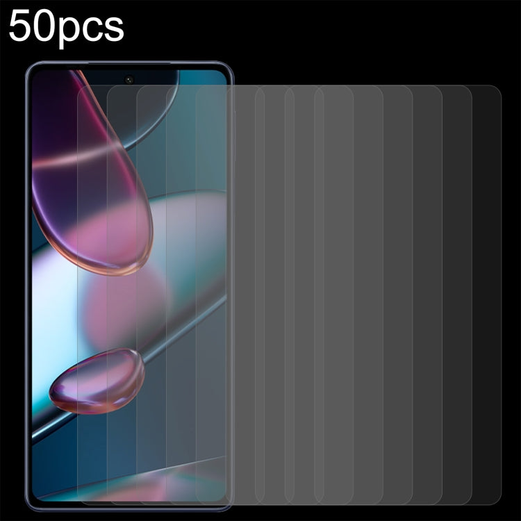 50 pellicole in vetro temperato 0,26 mm 9H 2,5D, For Blackview BV5200 Pro (50 PCS), For Motorola Moto Edge+ 2023 (50 PCS), For Motorola Moto G 5G 2023 (50 PCS), For Infinix Hot 20 Pro (50 PCS)