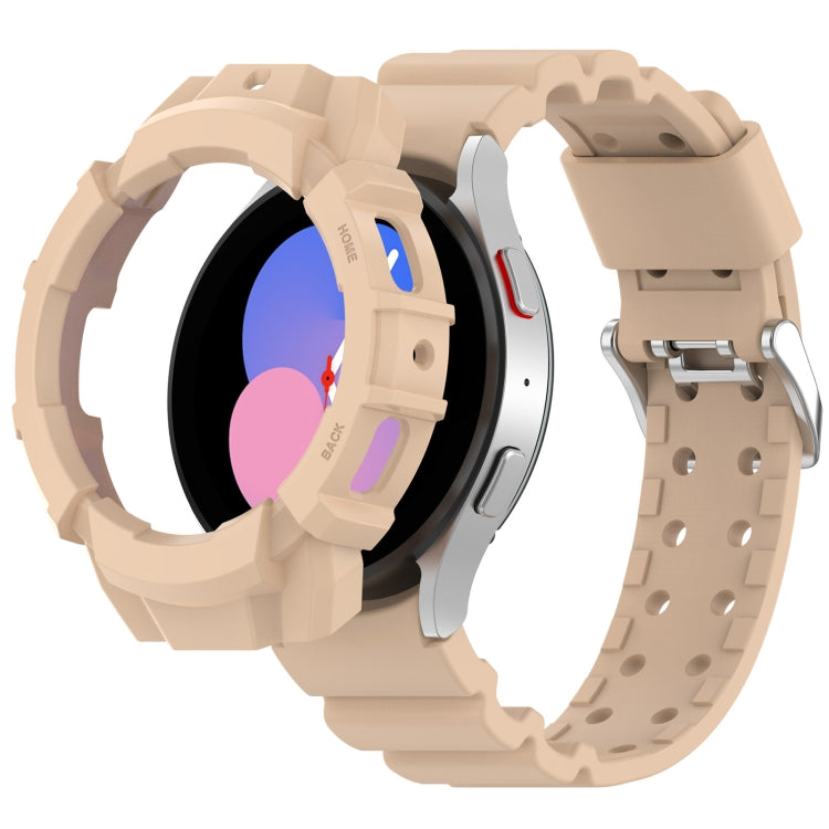 Cinturino in silicone per armatura + custodia protettiva, For Samsung Galaxy Watch5 40mm, For Samsung Galaxy Watch5 44mm, For Samsung Galaxy Watch4 40mm, For Samsung Galaxy Watch4 44mm