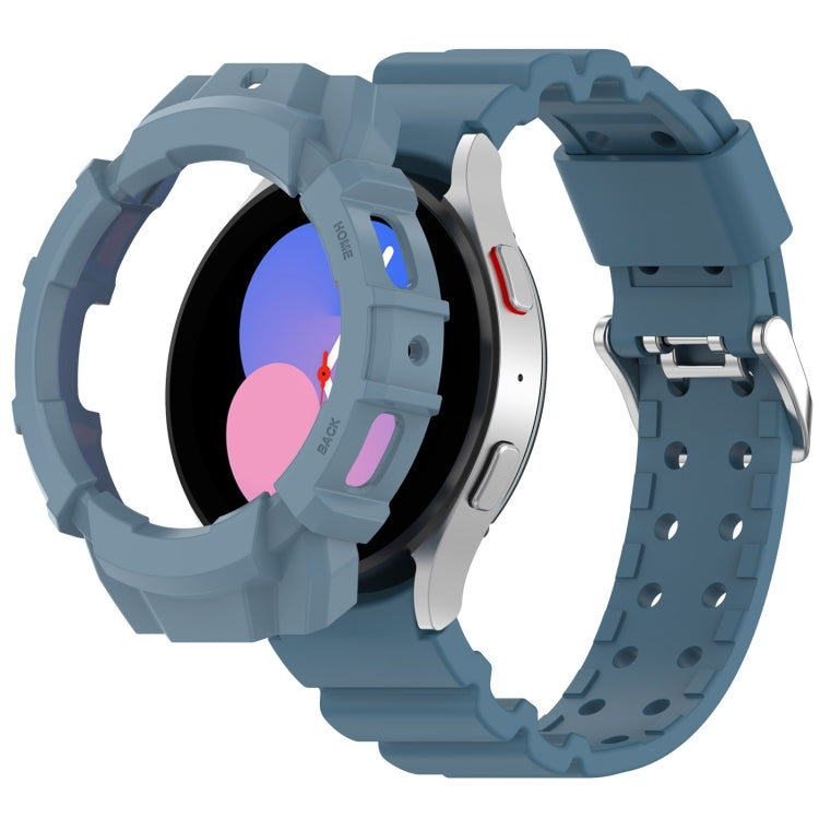 Cinturino in silicone per armatura + custodia protettiva, For Samsung Galaxy Watch5 40mm, For Samsung Galaxy Watch5 44mm, For Samsung Galaxy Watch4 40mm, For Samsung Galaxy Watch4 44mm