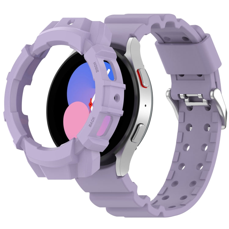 Cinturino in silicone per armatura + custodia protettiva, For Samsung Galaxy Watch5 40mm, For Samsung Galaxy Watch5 44mm, For Samsung Galaxy Watch4 40mm, For Samsung Galaxy Watch4 44mm