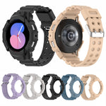 Cinturino in silicone per armatura + custodia protettiva, For Samsung Galaxy Watch5 40mm, For Samsung Galaxy Watch5 44mm, For Samsung Galaxy Watch4 40mm, For Samsung Galaxy Watch4 44mm