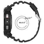 Cinturino in silicone per armatura + custodia protettiva, For Samsung Galaxy Watch5 40mm, For Samsung Galaxy Watch5 44mm, For Samsung Galaxy Watch4 40mm, For Samsung Galaxy Watch4 44mm