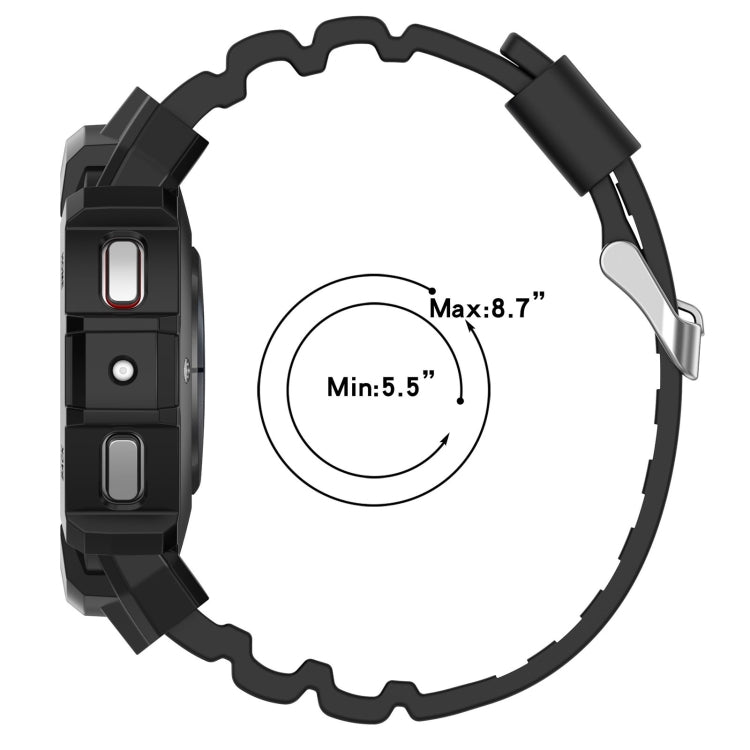 Cinturino in silicone per armatura + custodia protettiva, For Samsung Galaxy Watch5 40mm, For Samsung Galaxy Watch5 44mm, For Samsung Galaxy Watch4 40mm, For Samsung Galaxy Watch4 44mm