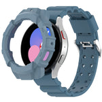 Cinturino in silicone per armatura + custodia protettiva, For Samsung Galaxy Watch5 40mm, For Samsung Galaxy Watch5 44mm, For Samsung Galaxy Watch4 40mm, For Samsung Galaxy Watch4 44mm