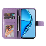 Custodia per telefono in pelle goffrata con fiori a 7 petali, For Infinix Hot 20 4G, For Infinix Hot 20s, For Infinix Note 12 / G96