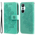 Custodia per telefono in pelle goffrata con fiori a 7 petali, For Infinix Hot 20 4G, For Infinix Hot 20s, For Infinix Note 12 / G96