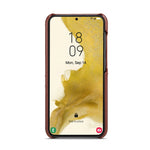 Fierre Shann Custodia per telefono in pelle con texture cerata ad olio con slot per schede, For Samsung Galaxy S23 5G, For Samsung Galaxy S23+ 5G, For Samsung Galaxy S23 Ultra 5G