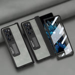 Custodia per telefono all-inclusive con texture Napa integrata, For OPPO Find N