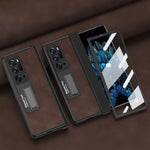 Custodia per telefono all-inclusive con texture Napa integrata, For OPPO Find N