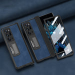 Custodia per telefono all-inclusive con texture Napa integrata, For OPPO Find N