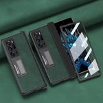 Custodia per telefono all-inclusive con texture Napa integrata, For OPPO Find N