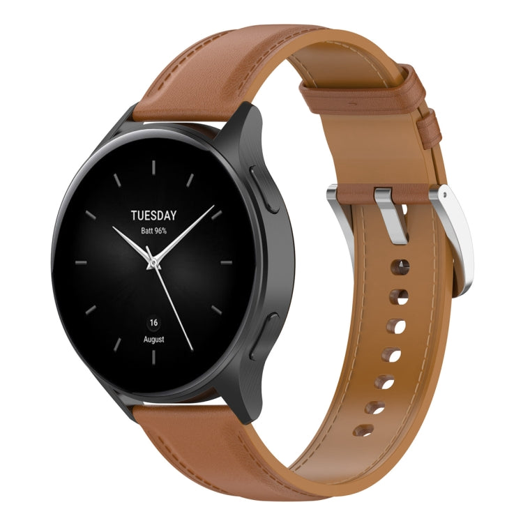 Cinturino per orologio in vera pelle da 22 mm, For Huawei Watch Buds/Xiaomi Watch S2