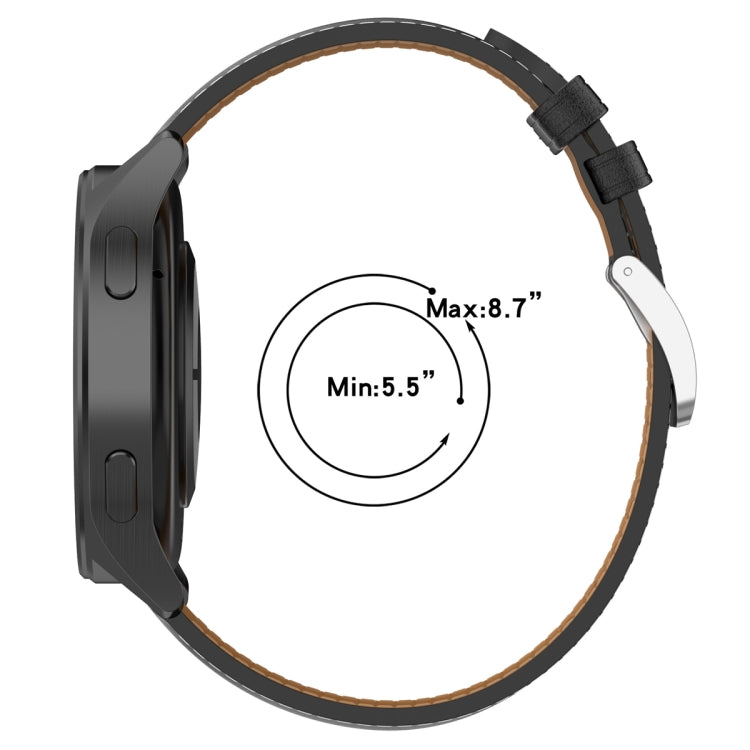 Cinturino per orologio in vera pelle da 22 mm, For Huawei Watch Buds/Xiaomi Watch S2