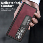 Custodia per telefono magnetica all-inclusive con motivo Napa, For Samsung Galaxy Z Fold4