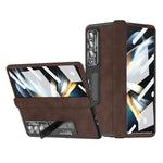 Custodia per telefono magnetica all-inclusive con motivo Napa, For Samsung Galaxy Z Fold4