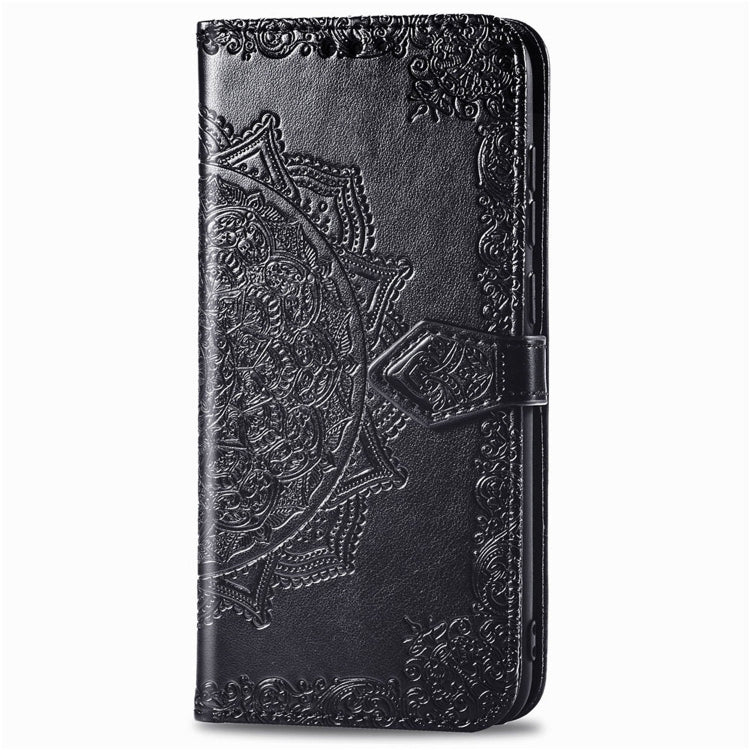 Custodia portafoglio in pelle con motivo mandala