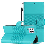 Custodia per telefono in pelle con effetto pelle goffrata a diamante con cordino, For Huawei P30 Pro, For Huawei P40, For Huawei P40 Lite, For Huawei P40 Pro