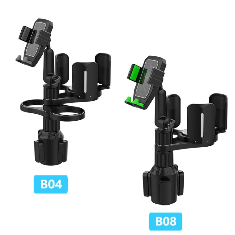 Supporto per telefono cellulare per tazza d'acqua per bevande per auto, B04 (Green), B04 (Grey), B08 (Green), B08 (Grey)