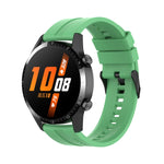 Cinturino per orologio con fibbia nera in silicone da 22 mm, For Huawei Watch Buds