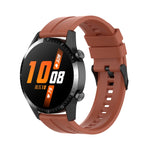Cinturino per orologio con fibbia nera in silicone da 22 mm, For Huawei Watch Buds