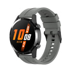 Cinturino per orologio con fibbia nera in silicone da 22 mm, For Huawei Watch Buds