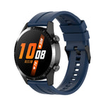 Cinturino per orologio con fibbia nera in silicone da 22 mm, For Huawei Watch Buds