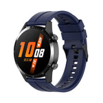 Cinturino per orologio con fibbia nera in silicone da 22 mm, For Huawei Watch Buds