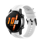 Cinturino per orologio con fibbia nera in silicone da 22 mm, For Huawei Watch 3 Pro New