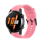 Cinturino per orologio con fibbia nera in silicone da 22 mm, For Huawei Watch 3 Pro New