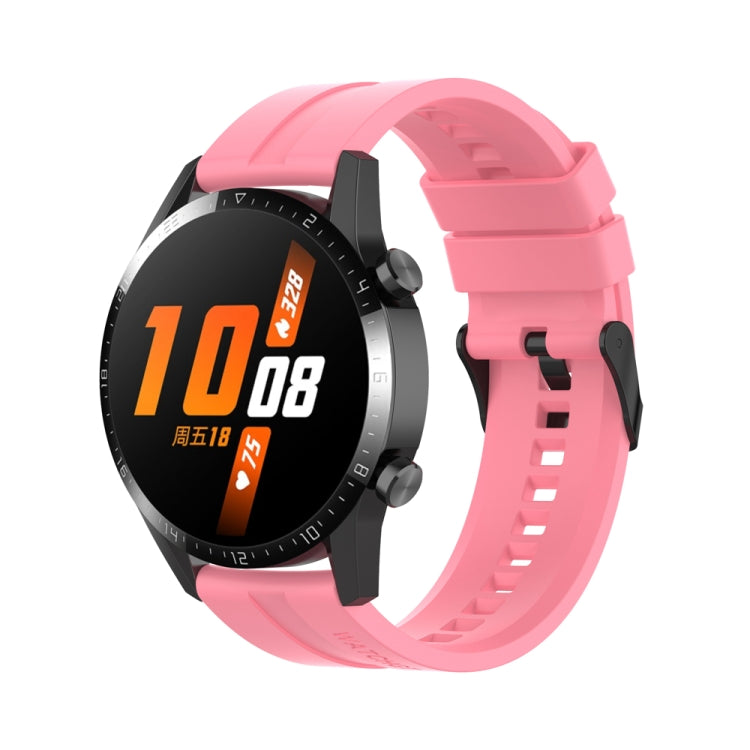 Cinturino per orologio con fibbia nera in silicone da 22 mm, For Huawei Watch 3 Pro New