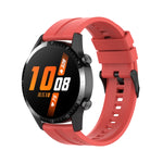 Cinturino per orologio con fibbia nera in silicone da 22 mm, For Huawei Watch 3 Pro New