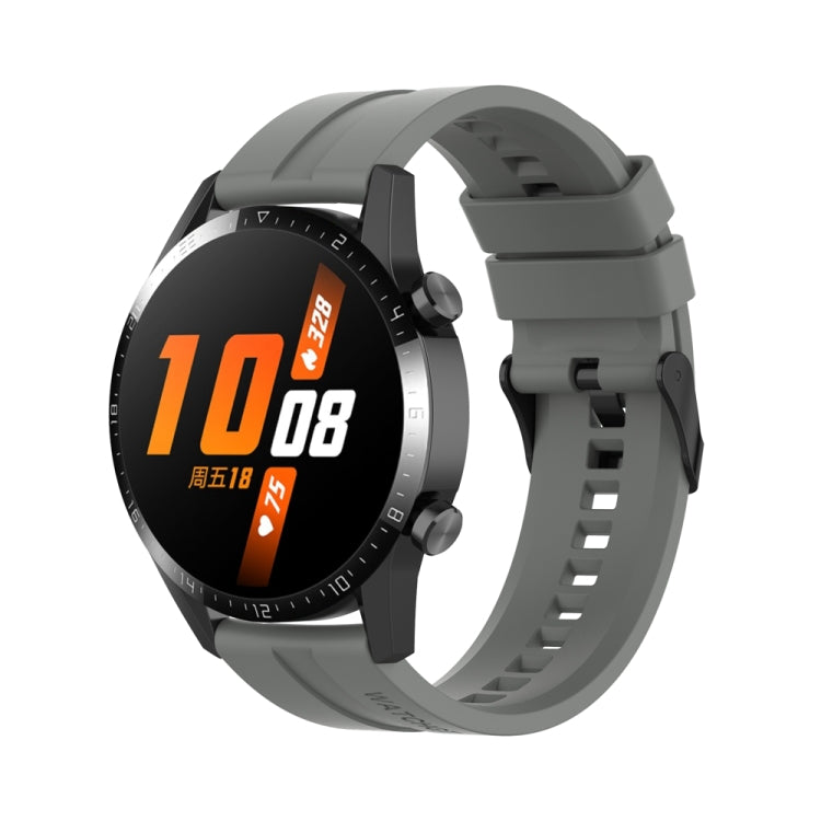 Cinturino per orologio con fibbia nera in silicone da 22 mm, For Huawei Watch 3 Pro New