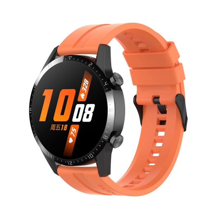 Cinturino per orologio con fibbia nera in silicone da 22 mm, For Huawei Watch 3 Pro New