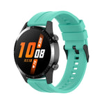 Cinturino per orologio con fibbia nera in silicone da 22 mm, For Huawei Watch 3 Pro New