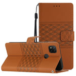 Custodia per telefono in pelle con effetto pelle goffrata a diamante con cordino, For Xiaomi Redmi 10 2022, For Xiaomi Redmi 10A, For Xiaomi Redmi 10C, For Xiaomi Redmi A1