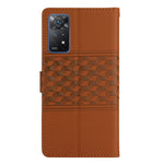 Custodia per telefono in pelle con effetto pelle goffrata a diamante con cordino, For Xiaomi Redmi Note 11 Pro Global, For Xiaomi Redmi Note 11 / Note 11s, For Xiaomi Mi 10T Lite, For Xiaomi Mi 10T / 10T Pro