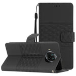 Custodia per telefono in pelle con effetto pelle goffrata a diamante con cordino, For Xiaomi Redmi Note 11 Pro Global, For Xiaomi Redmi Note 11 / Note 11s, For Xiaomi Mi 10T Lite, For Xiaomi Mi 10T / 10T Pro