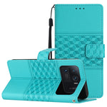 Custodia per telefono in pelle con effetto pelle goffrata a diamante con cordino, For Xiaomi 12 Pro, For Xiaomi 12T / 12T Pro, For Xiaomi Mi 11 Ultra