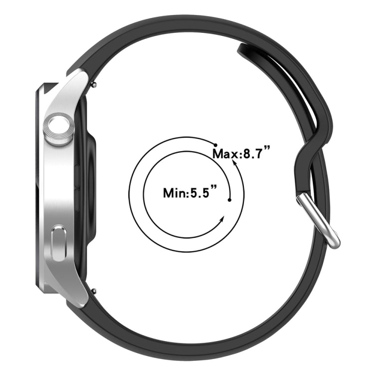 Cinturino in silicone tinta unita da 22 mm, For Xiaomi Watch S2
